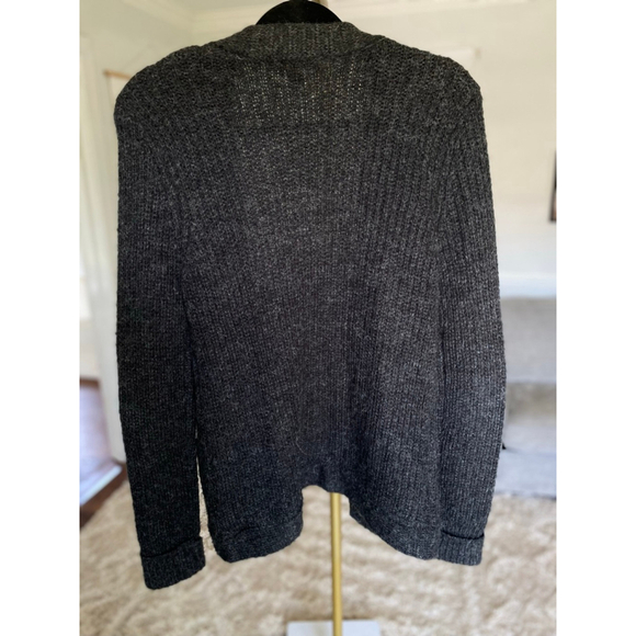 Forever 21 Cardigan Wool Blend Open Front Charcoal Gray Cozy Buttery Soft S Boho - Picture 4 of 7